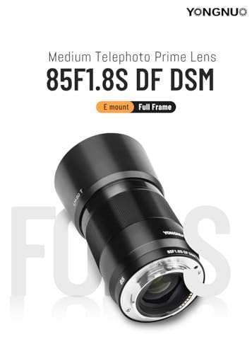 YONGNUO 85mm F1.8S DF DSM F1.8 Large Aperture Full Frame Prime Lens for Sony E Mount Mirrorless Cameras Upgrade Metal Body 3