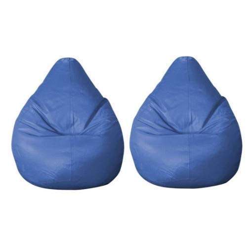 ink craft Bean Bag Cover without Beans Combo (3XL, Blue) - Set of 2