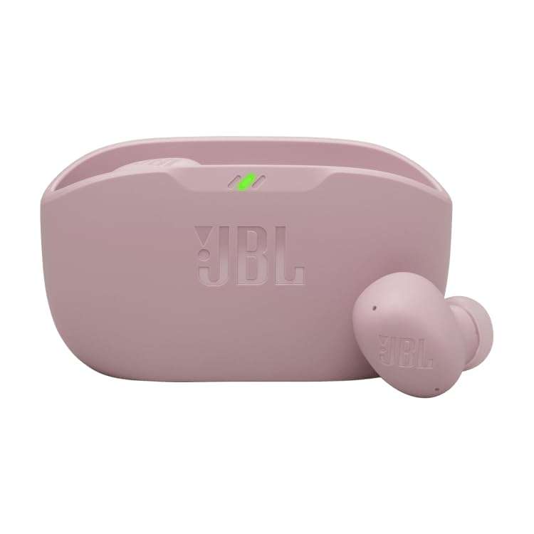 JBL Vibe Buds 2 - True Wireless Noise Cancelling Earbuds Pure Bass Sound & Smart Ambient Technology, 4mics for Crisp, Clear Calls, up to 40Hrs of Playback, IP54 Dust & Water Resistant (Pink) 4