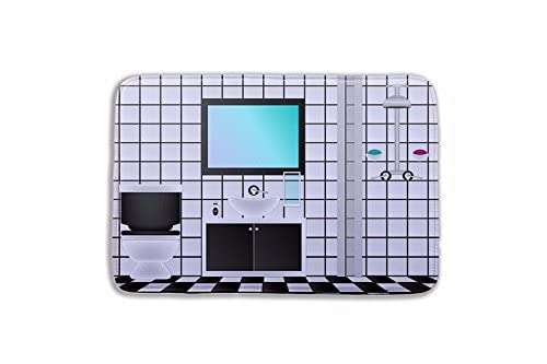 WorldCare® Type 20, 40Cm Hx60Cm W : 1 Pcs 40 * 60Cm Kitchen Bathroom Non Slip Tape Shower For Home Decoration Banyo Aksesuarlari Wc Toilet House Bath Mats 1