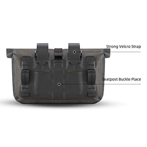 ROCKBROS Bike Handlebar Bag Waterproof Bicycle Front Handlebar Bike Bag 6L Bikepacking Bag for Mountain Road Bicycles 3