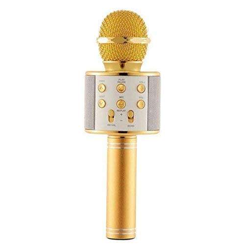 mattina Advance Handheld Wireless Singing Mike Multi-Function Bluetooth Karaoke Mic with Microphone Speaker for All Smart Phones 1