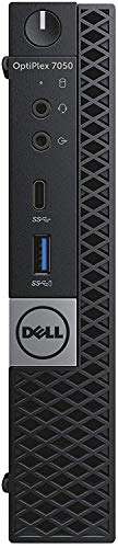 Dell OptiPlex 7050-micro Intel Core i5-7600T 2.8 GHz, 16GB RAM, 256GB M.2-NVMe, Windows 10 Pro 64bit (Renewed) 1