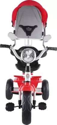 JoyRide CITY BLAZE PRO MAX Plug N Play Baby Tricycle with Parental Handle,Adjustable Canopy, 360 degree Rotatable Seat , Cushion Seat , Safety Harness , Light and Music for Kids/Boys/Girls/Carrying Capacity Upto 40kgs (RED) 3