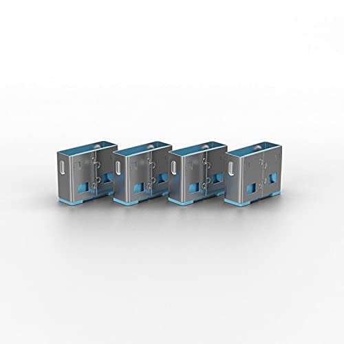 Lindy USB Port Blocker - Pack of 10 - Blue 40462 3