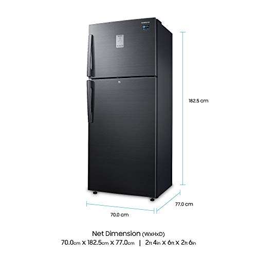 Samsung 478 L 2 Star Frost Free Double Door Refrigerator(RT49K6338BS/TL, Black inox, Convertible, Inverter Compressor, 2022 Model) 2