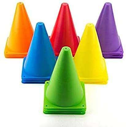 Web Mall Cone Marker Pack of 6 (Mix-Colors) 1