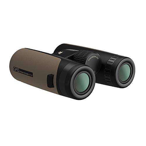GPO German Precision Optics Passion ED 8x42mm Binoculars, Lightweight Binocular for Hunting, Wildlife Observation or Sports, Tripod Compatible, Desert Sand Magnesium Micro-Bridge & Body (B342)