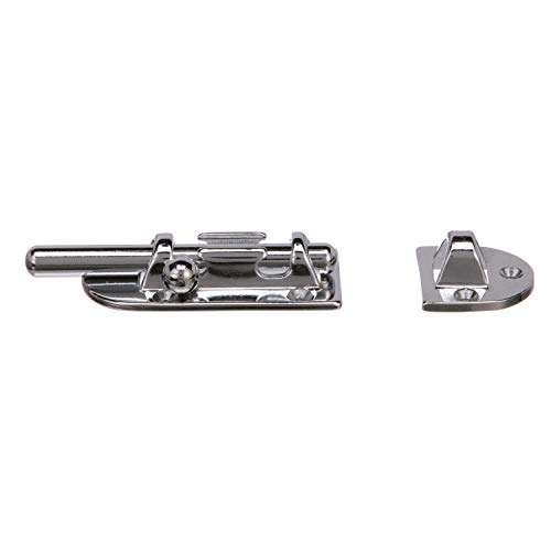 Seachoice Marine-Grade Barrel Bolt, Chrome-Plated Bronze, 4-7/16 in. X 1-7/8 in. 1