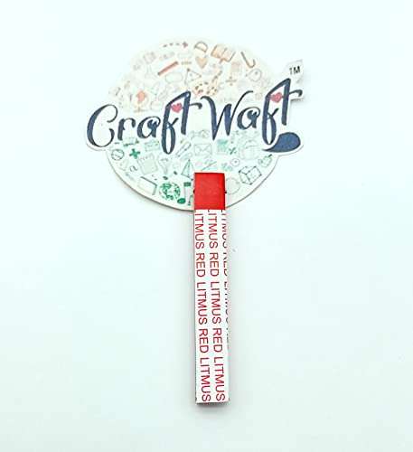 Red litmus Paper Test 100 Strips for Testing Acid and Base Solutions, Activity Laboratory Industrial Scientific Experiment pH Red Litmus Papers (Pack of 100) 4