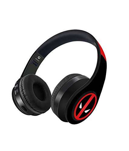 Macmerise Face Focus Deadpool Wireless Bluetooth On Ear Headphones with Mic (Multicolour) 1