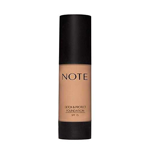 NOTE, Detox and Protect Foundation 06 35ml, Yellow, 1 count