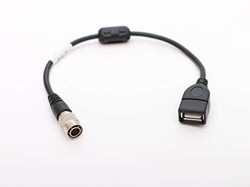 Male 6pin Hirose to Female USB Data Cable 20cm for Trimble S6 S8 Total Stations 5