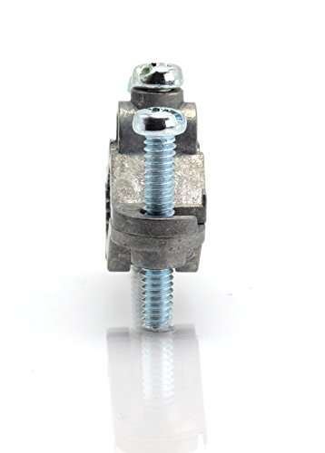 THE CIMPLE CO 1 Inch, 1 Pack - Electrical Grounding Rod Clamp - Direct Burial - Galvanized Steel - for Pipe, Antenna 3