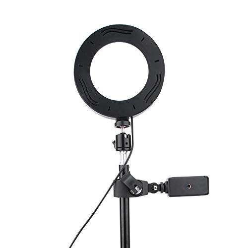 LED Ring Light LED Video Soft Light LED Bi-Color Studio Round Lighting Photography Continuous Softbox Lighting Kit 6" USB LED Video Light Dimmable Ring Lamp for Gaming Studio 3