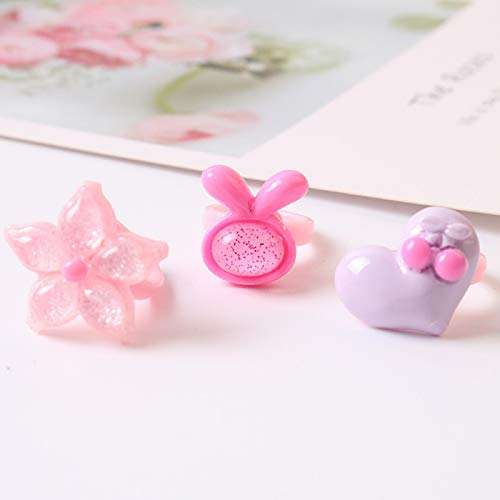 Samvardhan 36 Pcs Rings Set for Little Girls Rings with Heart Shape Box 2