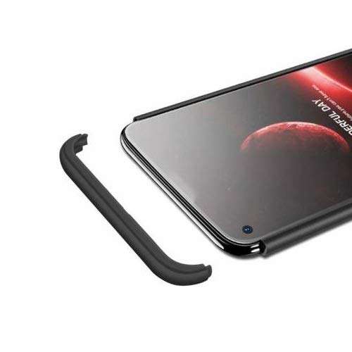 Mobilove Full Body 3 In 1 Slim Double Dip Case 360 Degree Protection Hard Bumper Back Cover For | Vivo Z1 Pro (Gk-Black) - Black 3