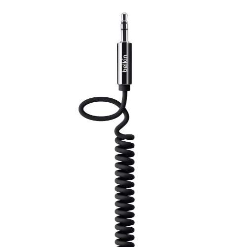 Belkin MIXIT? Coiled Tangle-Free Auxiliary Cable (Black, 6 Feet) 1