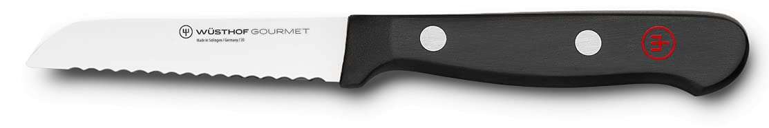 WÜSTHOF Gourmet 3" Serrated Paring Knife,Black 1
