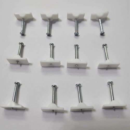 Agastriya PVC Batten Flat Casing Cable Iron Nail Batten Gitti Durable Flat Clips (12 mm x 6 mm, Pack of 200) 5