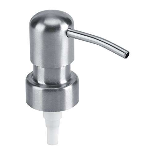 Soap Pump, Durable 304 Rust Proof Stainless Steel, 2.5 cm/1.0inch Bottles, Brushed Finish, for Kitchen and Bathroom Soap Dispenser