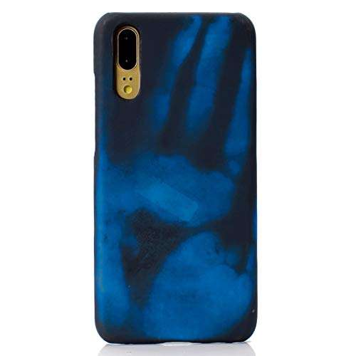 DINGXUEMEI XUEMEI CASE Hard Cell Phone Cases & Covers Paste Skin + PC Thermal Sensor Discoloration Case for Huawei P20 (Color : Color3) 2