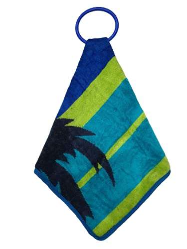 Aesthetic Hanging Towel | Designer Cotton Towel | Washbasin Napkin Hand Towel | Super Absorbent | Double Sided | Suitable for Washbasin & Kitchen Bothroom | Printed Towel Multicolor | Set of 6 4