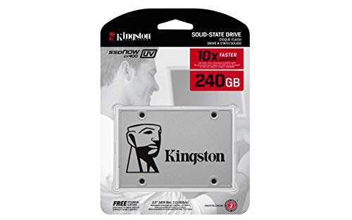 Kingston SSDNow UV400 240 GB Solid State Drive - SATA (SATA/600) - 2.5" Drive - Internal - 550 MB/s Maximum Read Transfer Rate - 490 MB/s Maximum Write Transfer Rate 4