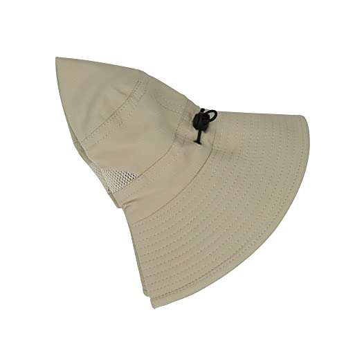 Summer-Quick-Dry-Sun-Hat-Beach-Bucket-Hat for Men Women - Wide Brim Mesh Boonie UV Protection Hat Foldable Packable with Drawstring Sky Blue 5