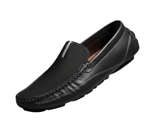 VON HUETTE Men Driving Loafer | Flexible & Comfortable Fit (VH 2025 DS 701 BLK_8) 1