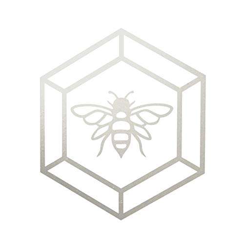 Sliding Glass Door Stickers - Glass Sticker Decals for Windows and Glass Doors - 3 Frost Vinyl Window Stickers - Bird Window Decals by Glass Alert (Bee) 1