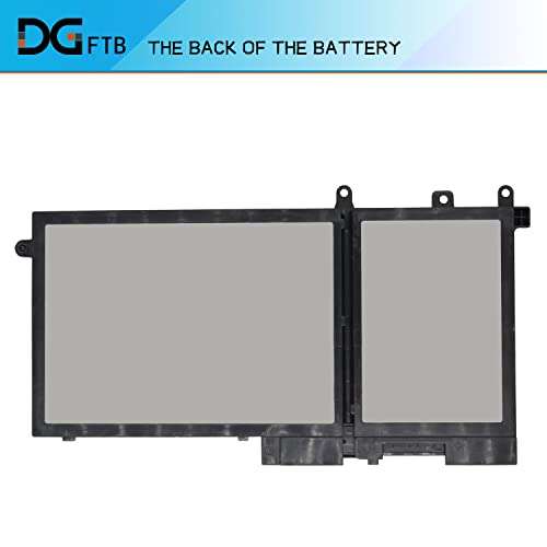 DGTEC 93FTF Laptop Battery for Dell Latitude 15 M3520 M3530 E5280 E5480 E5580 E5490 E5590 E5480 E5290 E5591 E5491 Series D4CMT 4YFVG 83XPC 083XPC (11.4V 51WH/4254MAH 3-Cell) 4