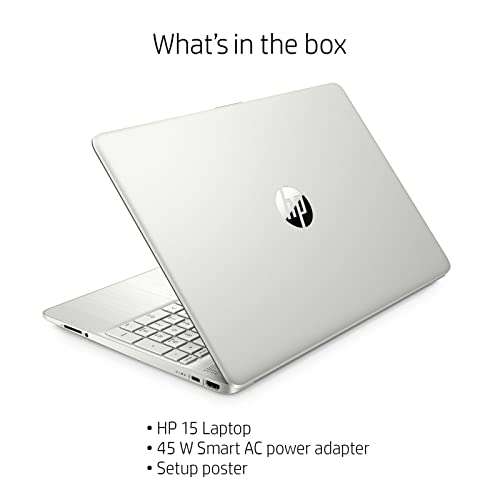 HP [Windows 10 Pro] 15.6" FHD Business Laptop Computer, 6-Core AMD Ryzen 5 5500U (Beat i7-1160G7), 16GB RAM 512GB PCIe SSD, Fast Charge, Bluetooth 4.2, HDMI, 9.5 Hours Battery Life, Silver, w/Battery 6