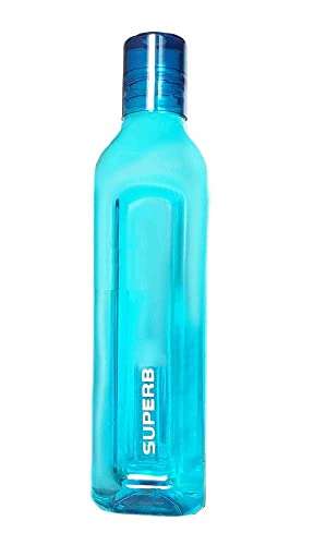 Plastic water bottles for summer, Multi color, 1 Litre, Unbreakable, Food Grade Plastic (Pack of 6) 2