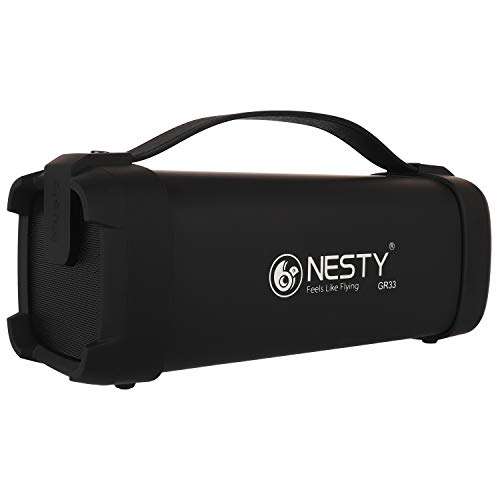 Nesty GR33 10 Watts Bluetooth Portable Speakers (Black and Silver) 1