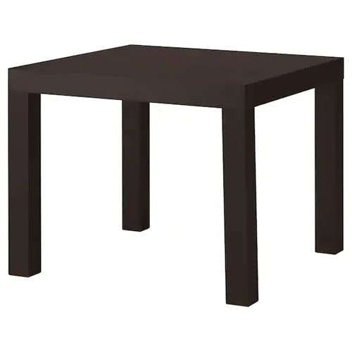 IKEA Lack Side Table for Using in Living Room, Bed Room 55X55CM (Black-Brown)