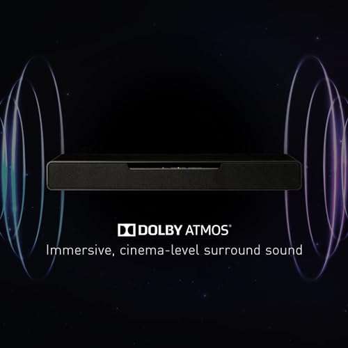 Panasonic SoundSlayer Dolby Atmos Soundbar for TV with Built-in Subwoofer, Small Home Audio Bluetooth-Enabled Speaker with Hi-Res Sound - SC-HTB01 (Black) 4