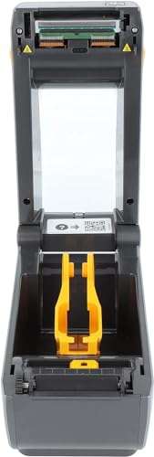 Zebra ZD410 Printer with Tear-Off Edge - 203 DPI - Direct Thermal - 56 mm Max. Print Width, USB Interfaces (ZD41022-D0E000EZ), Grey (Dark) 2
