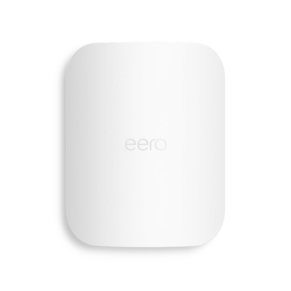 Amazon eero Outdoor 7 dual-band mesh wifi router (newest model), Weatherproof rating of IP66, Coverage up to 15,000 sq. ft. outdoors, 1-pack, Includes 30W PoE+ adapter 1