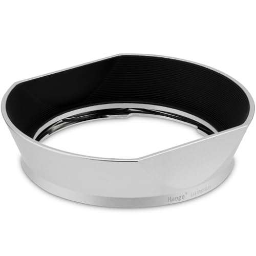Haoge Metal Square Bayonet Lens Hood for Voigtlander Nokton Aspherical ASPH 40mm f1.2 VM,35mm f/1.2 I II III VM, 50mm f1.2 VM Leica M-Mount Lens Replaces LH-8 Shade LH-VM35MS Silver 1