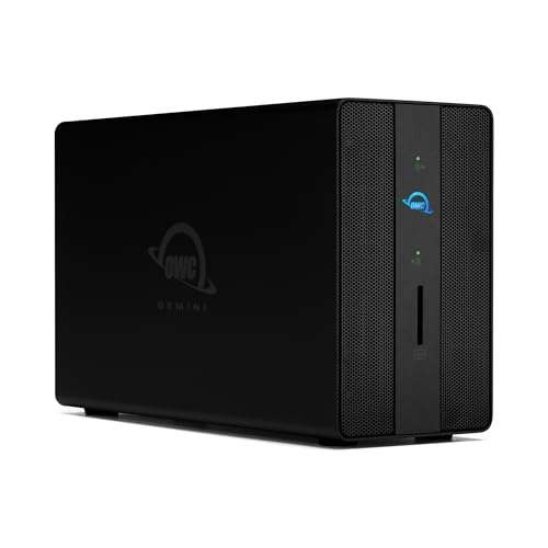 OWC Gemini 16TB Thunderbolt 3 Dock and Dual-Drive RAID Solution 1