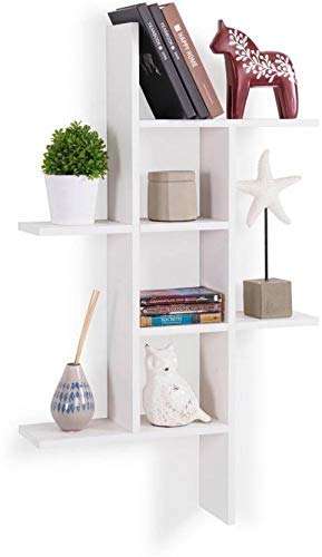 FireBees Trophies Stand Wall,floting Wall shelve.Multipurpose Rack,showpiece Stand for Living Room,Lobby Decoration,Showcase for trophoies,Wooden Showcase for Living Room (White) 3