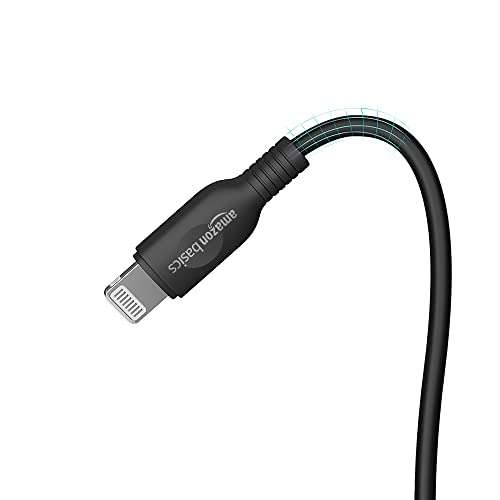 amazon basics Mfi Certified 91.44Cm Usb C To Lightning Tpe Charging Cable , Black 5