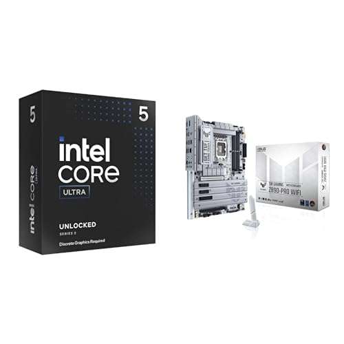 Intel Core Ultra 5 245KF 14-Core Desktop Processor (5.2 GHz) + ASUS TUF Gaming Z890-PRO WiFi ATX Motherboard Bundle 1