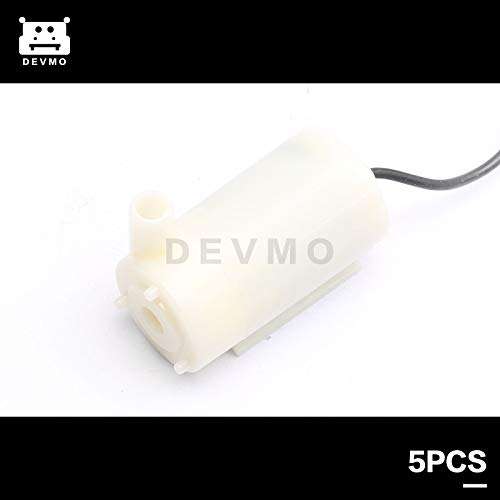 DEVMO 5PCS Ultra-Quiet Mini DC 3-6V 120L/H Brushless Motor Submersible Water Pump 2