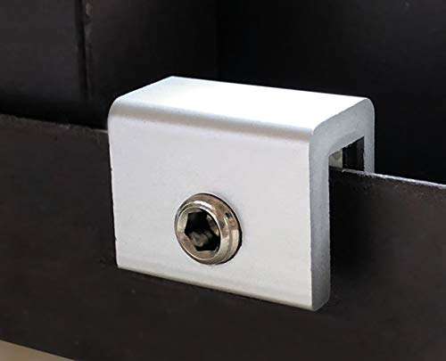 KISEER 5 Pack Sliding Windows Lock Stopper Aluminum Alloy Door Security Lock Stop with Key for Home or Office 5