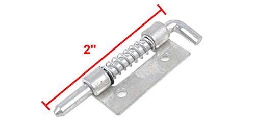 Uxcell Hardware Spring Loaded Metal Safe Barrel Bolt Latch, 2" 2