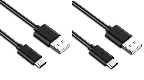 Two (2) OEM Samsung USB-C Data Charging Cables for Galaxy S9/S9 Plus/S8/S8+/Note8 - Black EP-DG950CBE- Bulk Packaging