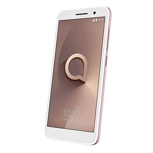 Alcatel 1V Smartphone 5001J Factory Unlocked Fingerprint Sensor Octa-Core Android Pie Dual SIM 16 GB + 2 GB 13MP 4G LTE GSM T-Mobile AT&T Mint Simple Mobile Global Ready Works Worldwide (Gold)