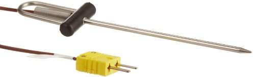 Cooper-Atkins 39035-K Type K 1/8" Dia Needle Probes Straight Thermocouple Probe, -40 to 400 Degrees F Temperature Range